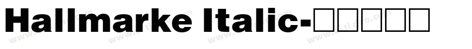 Hallmarke Italic字体转换